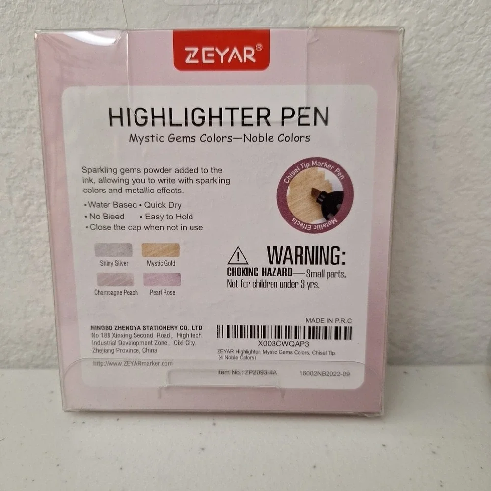 NEW DISCONTINUED Zeyar Highlighter Pens METALLIC Effects Mystic Gems RETIRED